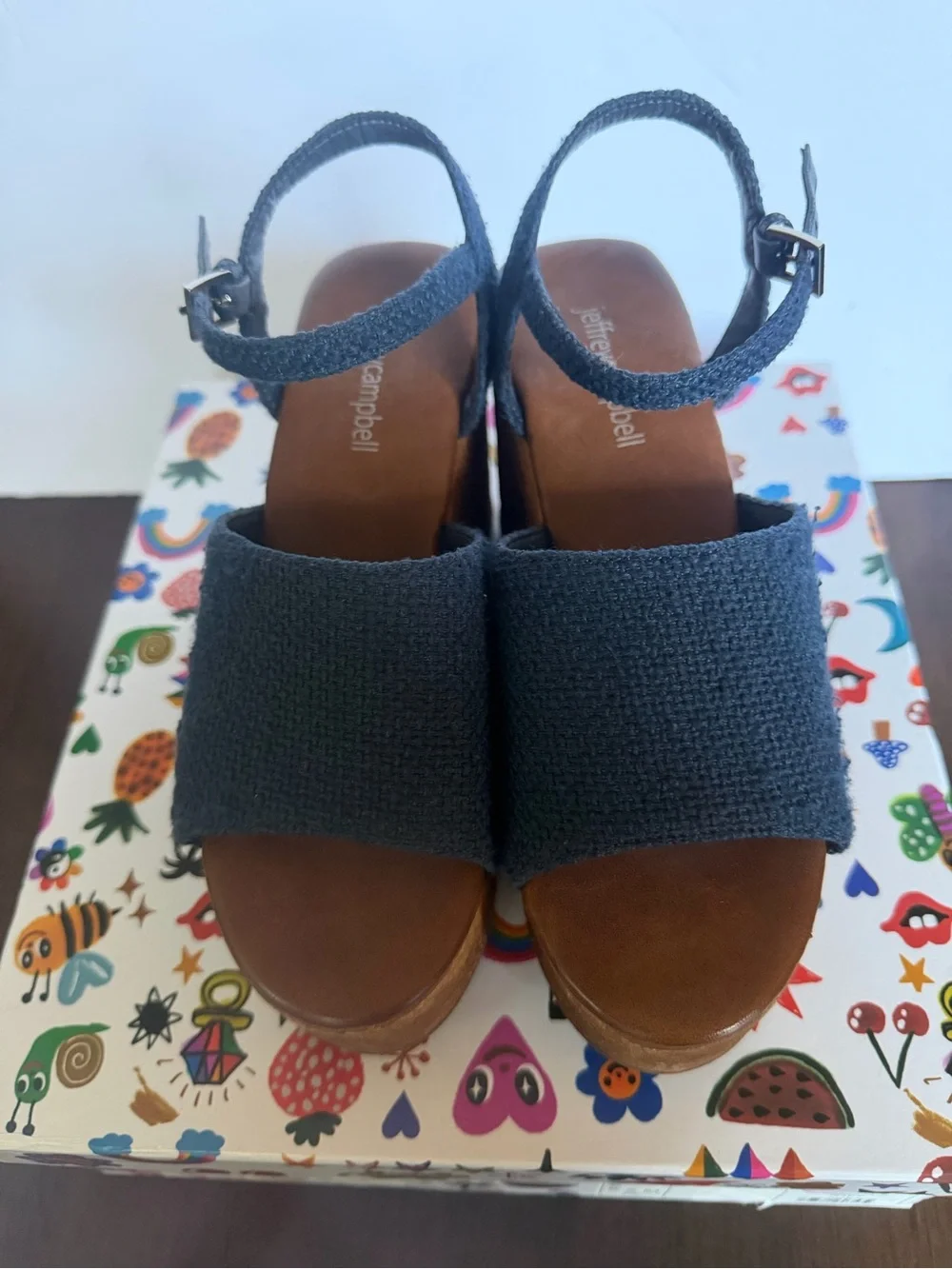 Jeffrey Campbell On Deck  Platform Wedge Sandals -  Women Size 6.5